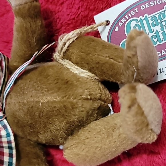 Vtg Ganz Cottage Collectibles Miniature Bear Named Muffin By Lorraine 5" ~c.1995 - Picture 3 of 4